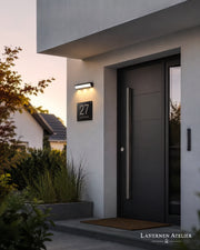 Moderne Solar-Wandlaterne für Außenbereich & Eingang