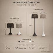 Große Solar-Stehlaterne für Terrasse & Garten