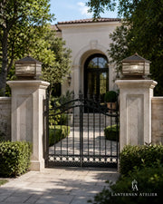 Laterne Kupfer für Hauseingang, Gartenmauer und Einfahrt door 