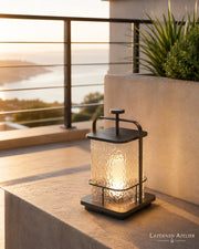Solar-Gartenlaterne aus Edelstahl mit dekorativem Licht für Hauseingang, Balkon und Terrasse