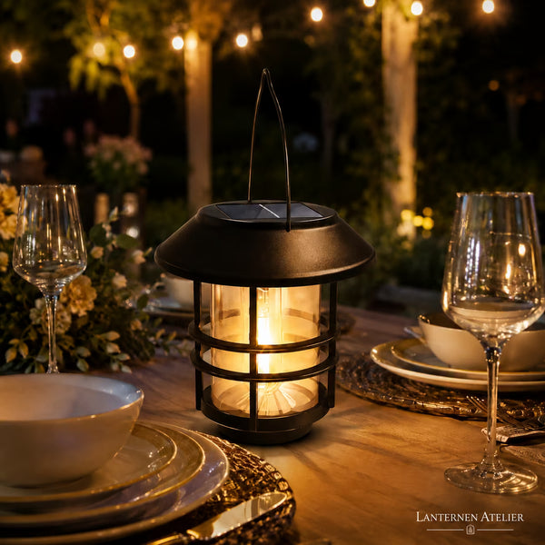 Solar-Hängelaterne Warmweiß für Garten & Zaun