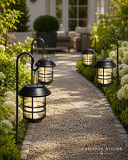 Solar-Hängelaterne Warmweiß für Garten & Zaun