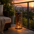 Solar-Laterne in Rost-Optik für Garten & Terrasse
